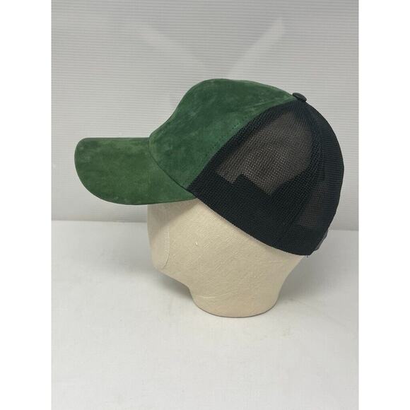 Vianel New York Hat Cap Green Size 58 Snap‎ Back Suede Made In Italy Darted main image 11